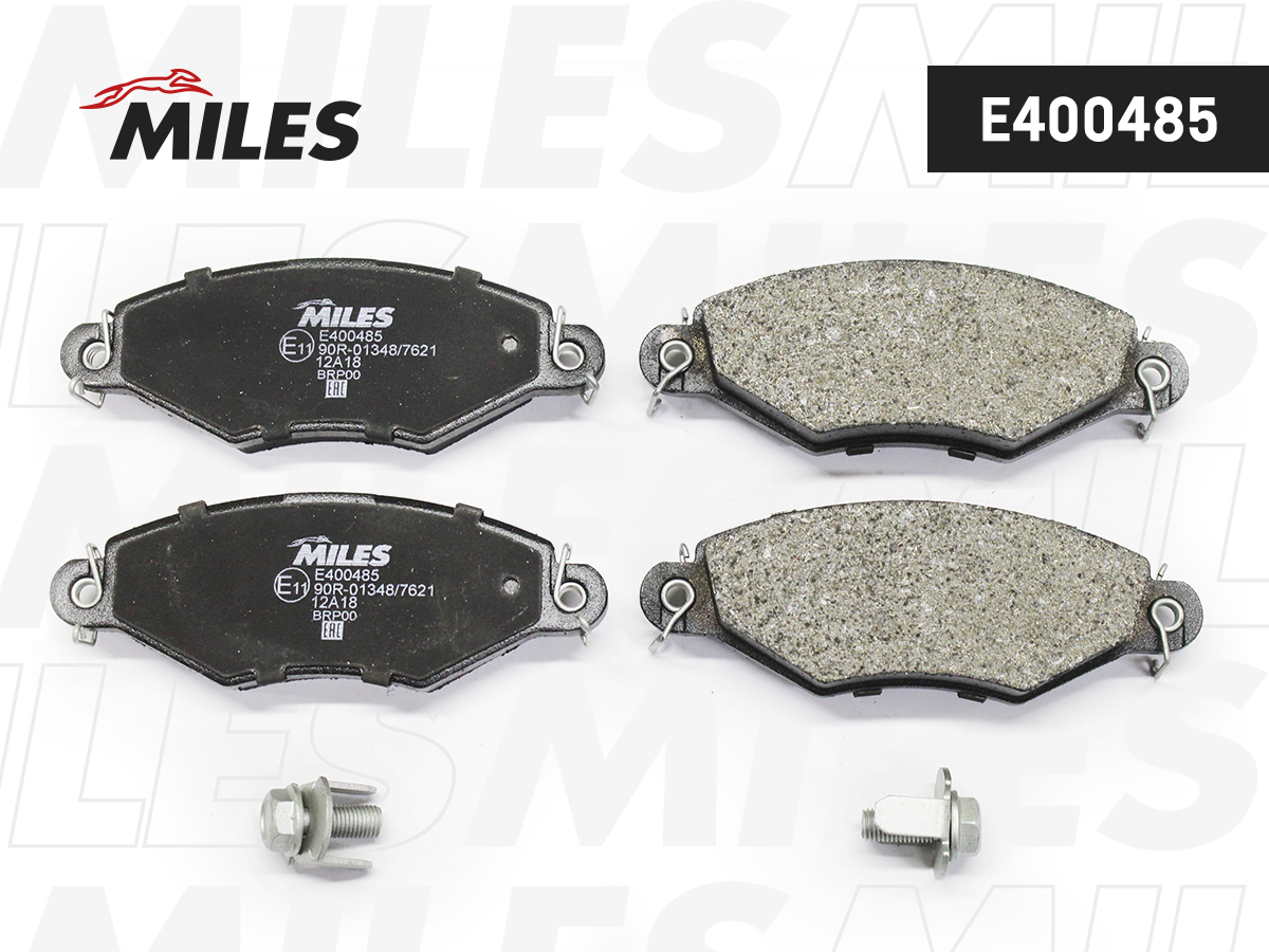 Колодки тормозные Peugeot 206 98-, 306 94-02 передние Low-metallic Miles