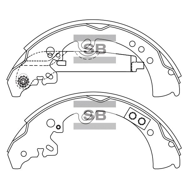 Колодки тормозные SANGSIN BRAKE SA167 TOYOTA FORTUNER 05- R (K2395)