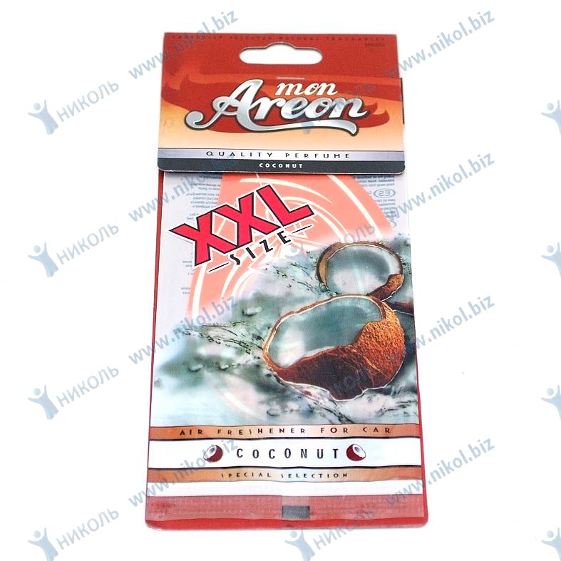Освежитель подвесной AREON MON XXL (картон) большой микс (крат_уп_24шт)