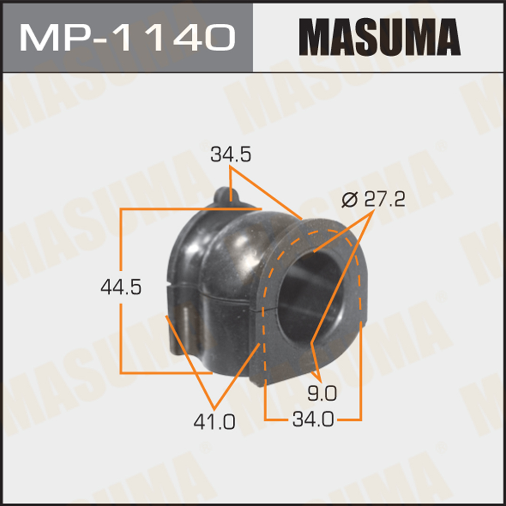 Втулка стабилизатора MASUMA MP1140 (2шт. в упаковке, цена за 1шт.) / front / ACCORD / CF9 [ уп.2 ]