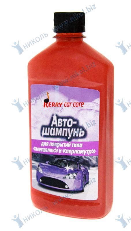 Автошампунь KERRY металлик концентрат (500мл) 