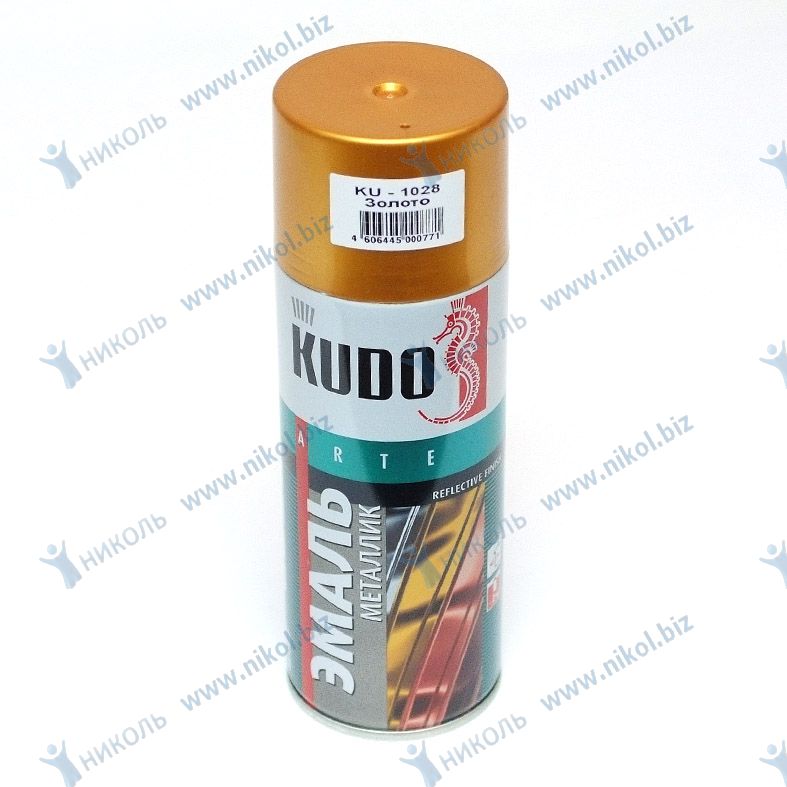 Краска аэроз золото KUDO (520мл)