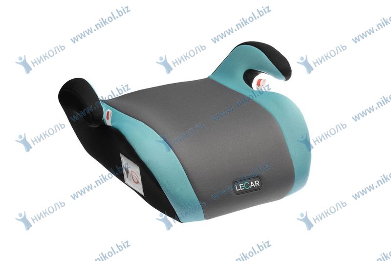 Кресло детское (бустер) LECAR 025-G 3 группа (22-36кг) серый/бирюзовый