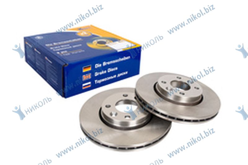 Диск тормозной Renault Logan (08-), Largus (12-), Vesta, X-Ray (15-) KRAFT 7701207795 (2шт)
