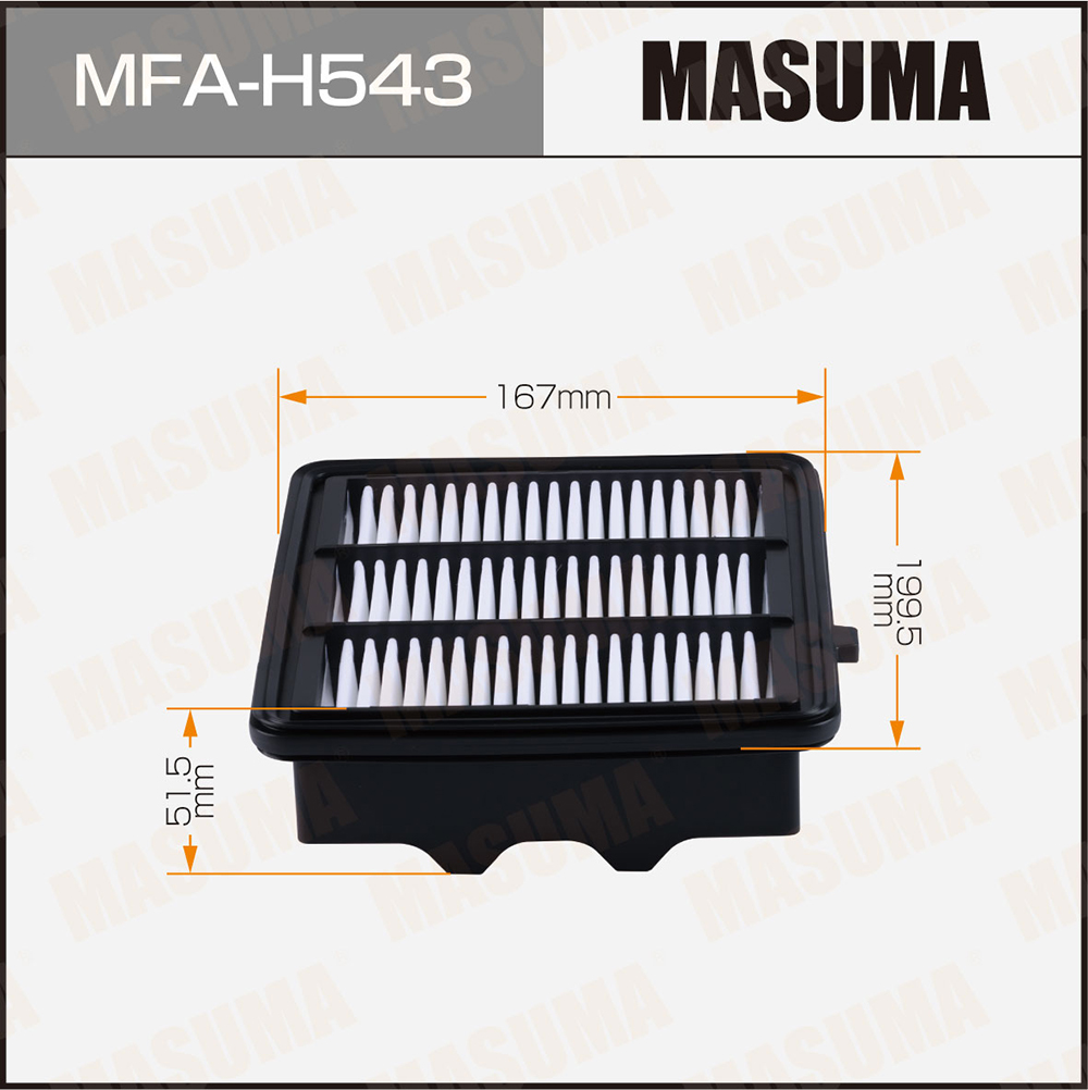 Фильтр воздушный Honda Accord 17- Masuma