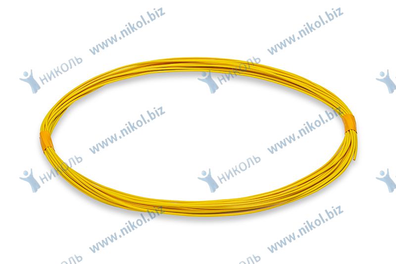 Провод ПВАМ 0,75 мм, 5 м. (одинарный, многожильный) желт Cargen