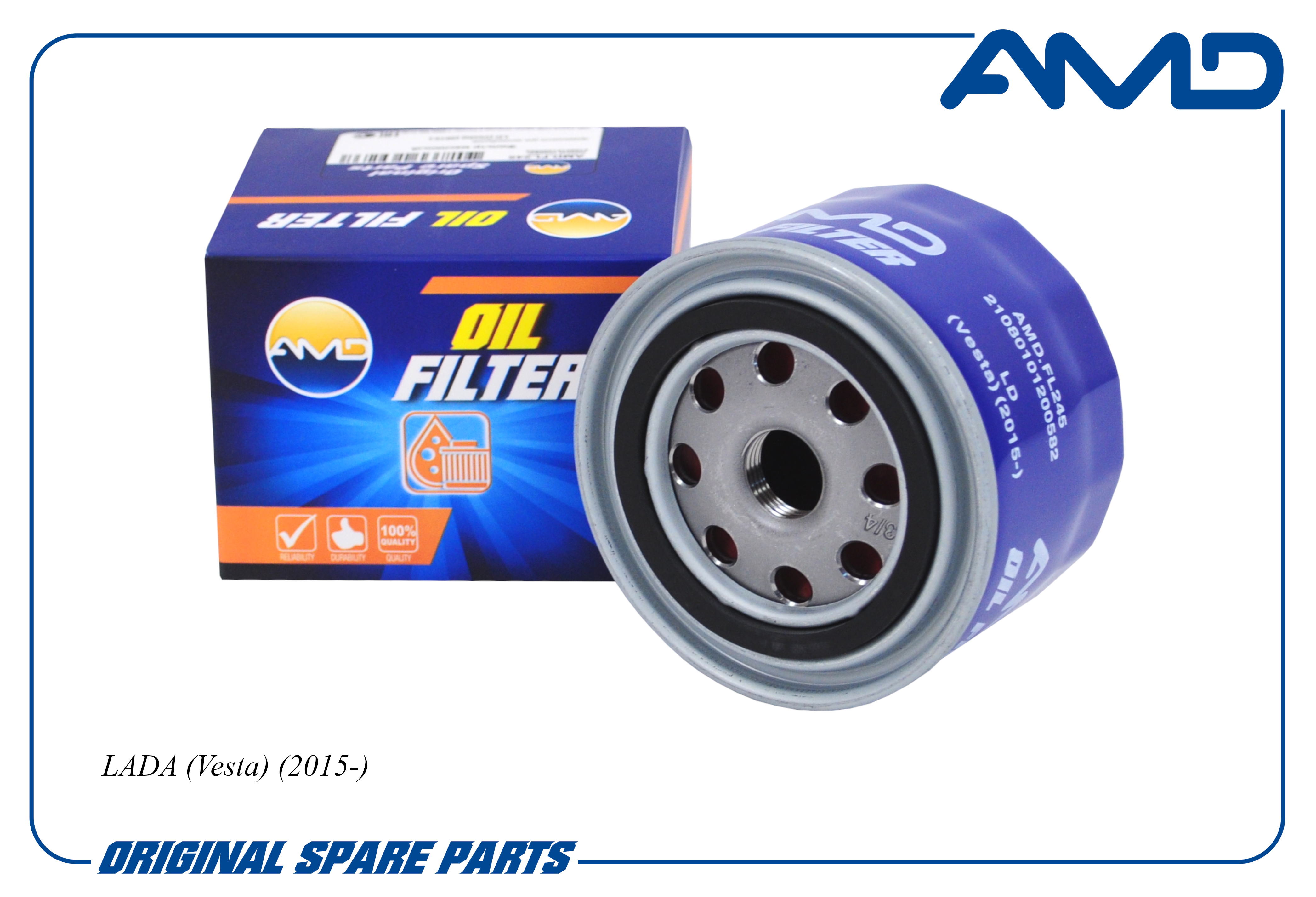 Фильтр масляный для а/м ВАЗ 2108 LADA Vesta/Kalina/Priora \ AMD AMDFL245