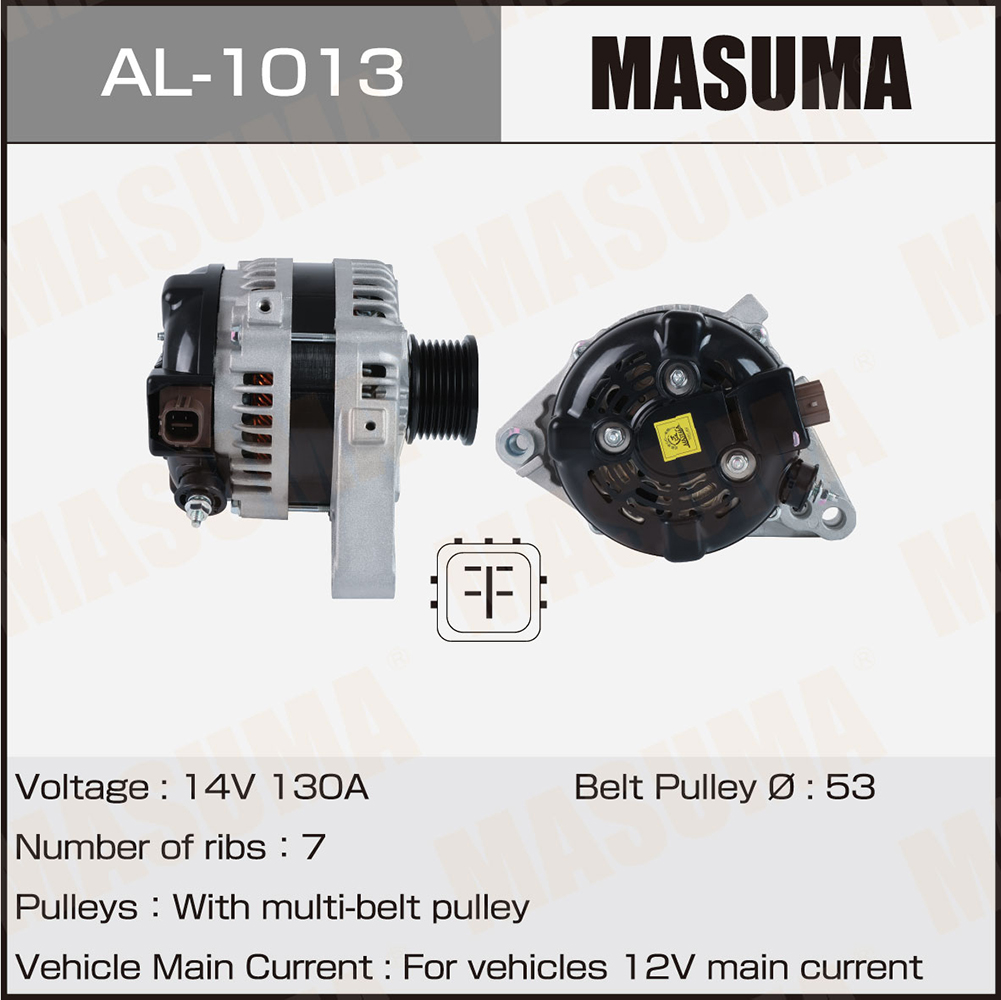Генератор TOYOTA / 1GRFE (14V/130A) Masuma
