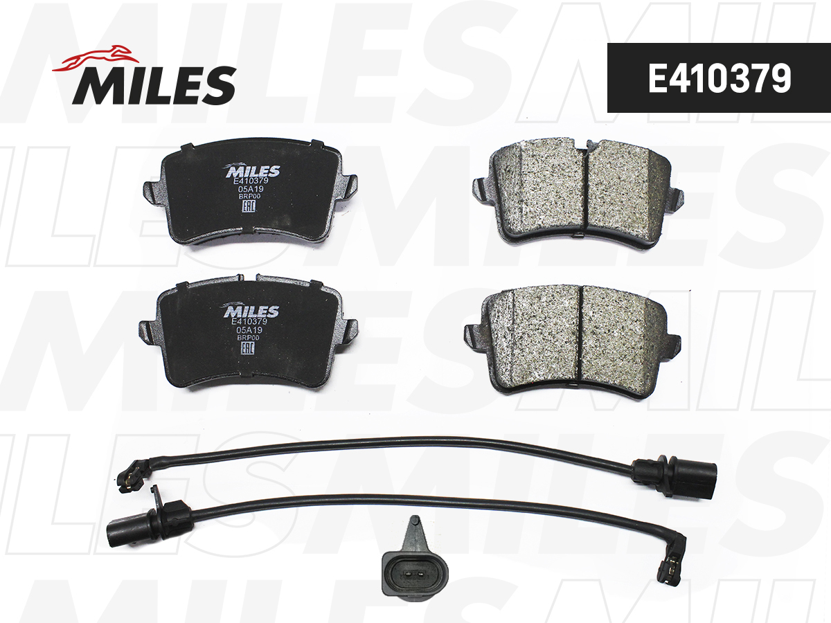 Колодки тормозные VAG A4 (B8) 07-, A5 (8T) 07-, A6 (C7) 10-, A7 (4G) 10- задние Miles Low-metallic