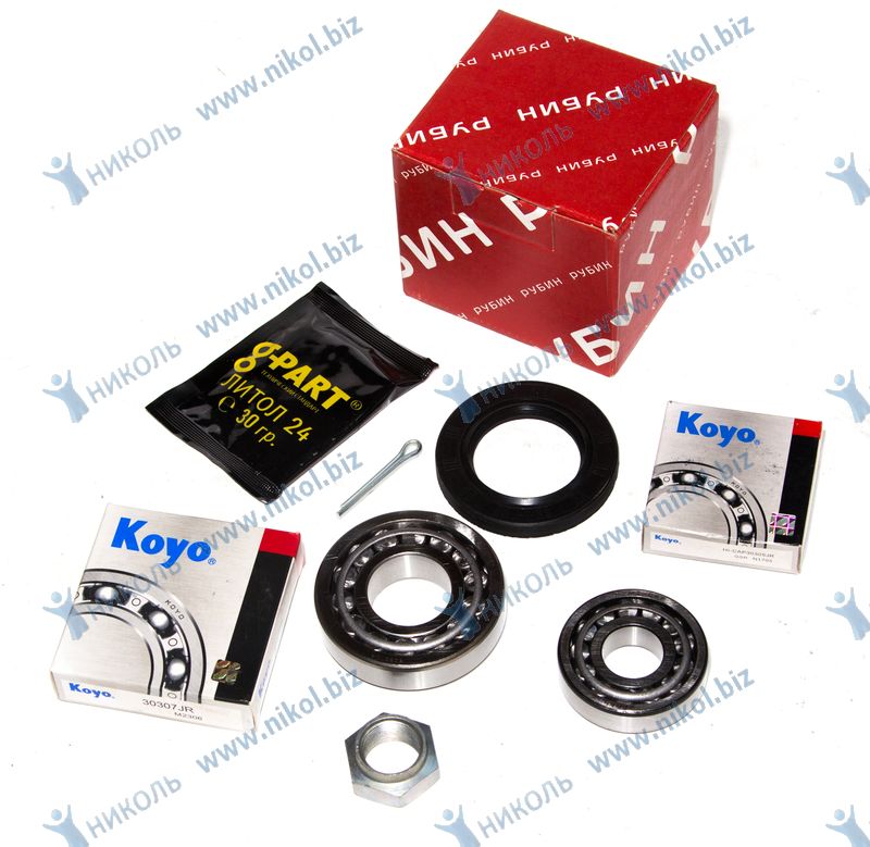 Р/к ступицы ГАЗ-3302 перед (KOYO) РУБИН
