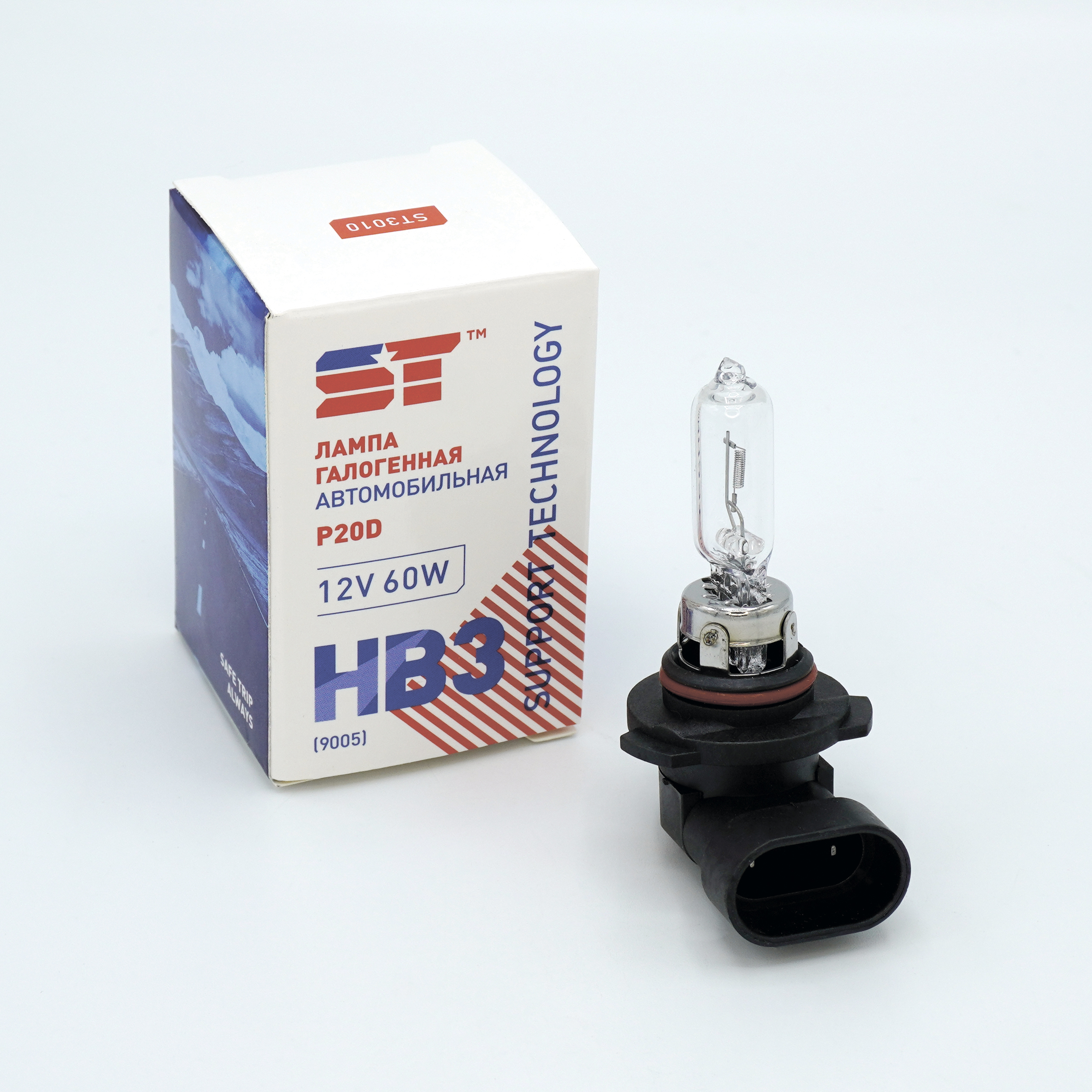 Лампа 12 В HB3 60 Bт галогенная ST