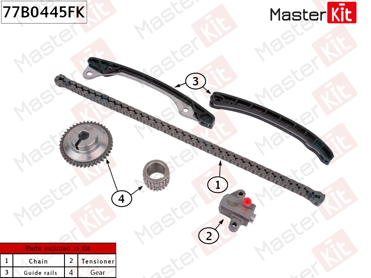Комплект цепи ГРМ RENAULT H4M