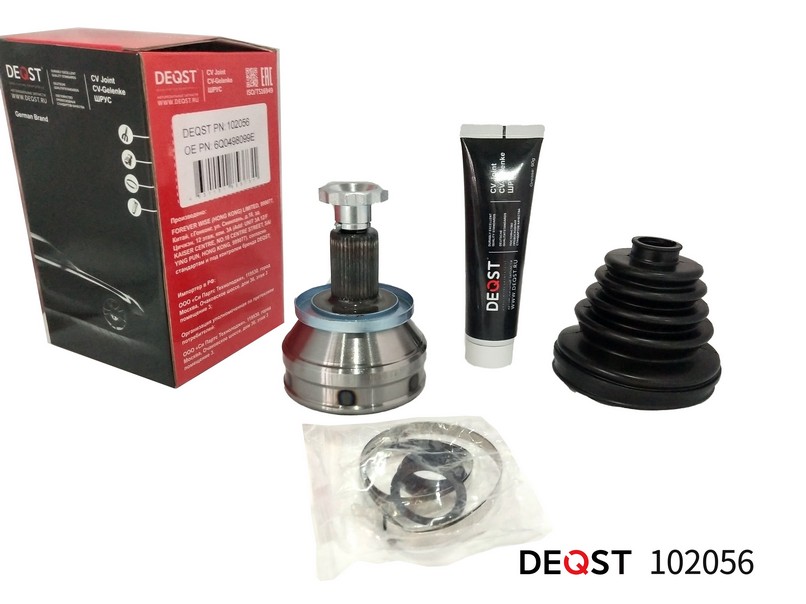 ШРУС VAG Polo Sedan RUS 09-; Rapid 12- Fabia 99- наружный (MT) 105Hp \ DEQST 102056