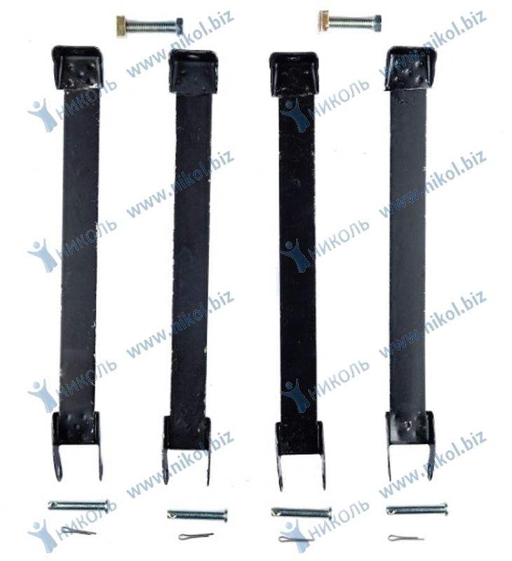 Набор крепежа бензобака УАЗ-452 MetalPart (полный к-т)