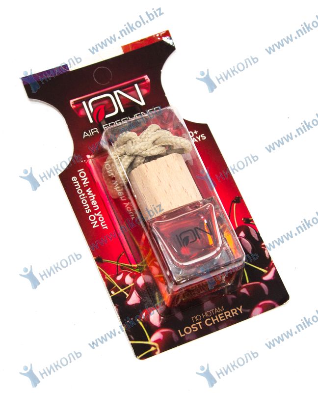 Освежитель подвесной ION LOST CHERRY (бутылочка, 6мл)