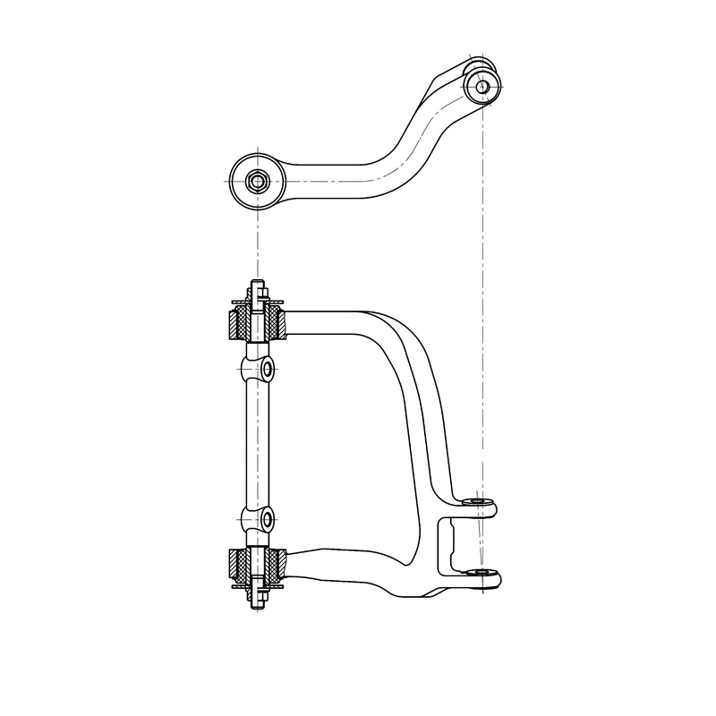 Рычаг CHEVROLET Uplander 2005 - 2005 / Venture 1997 - 2005 ; PONTIAC Aztek 2001 - 2005 / Montana 1999 - 2006 ; BUICK Rendezvous 2002 - 2007 / Terreza 2005 - 2007 ; OLDSMOBILE Silhouette 1997 - 2004 ; SATURN Relay 2005 - 2006