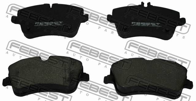 Колодки тормозные MB C (W203) 00-, CLK (C209) 02-, SLK (R171) 04- передние \ FEBEST 1601-203F