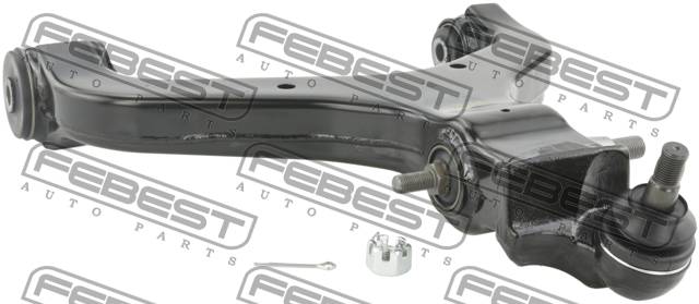 Рычаг Ssang Yong Rexton 12- передний нижний правый \ FEBEST 1424-ACTBJFLR