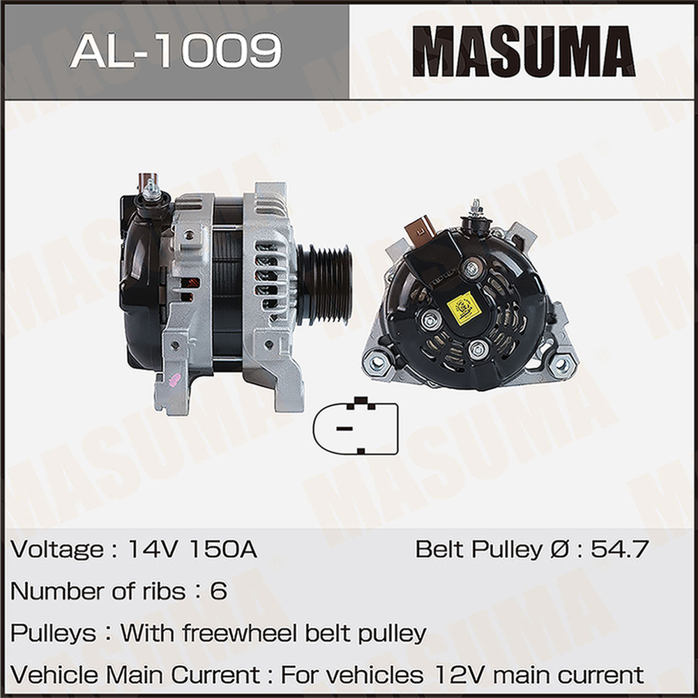 Генератор TOYOTA / 8ARFTS (14V/150A) Masuma