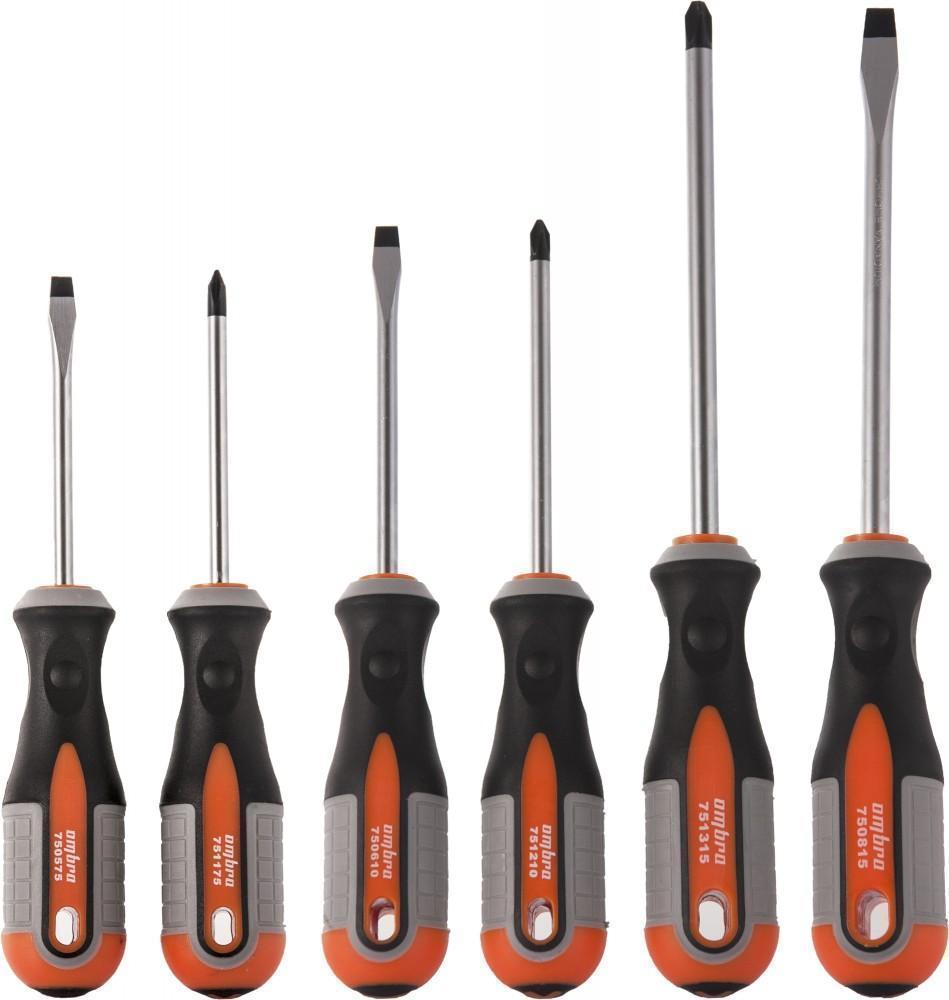 Набор отверток 6 пр. Ombra Round Grip 