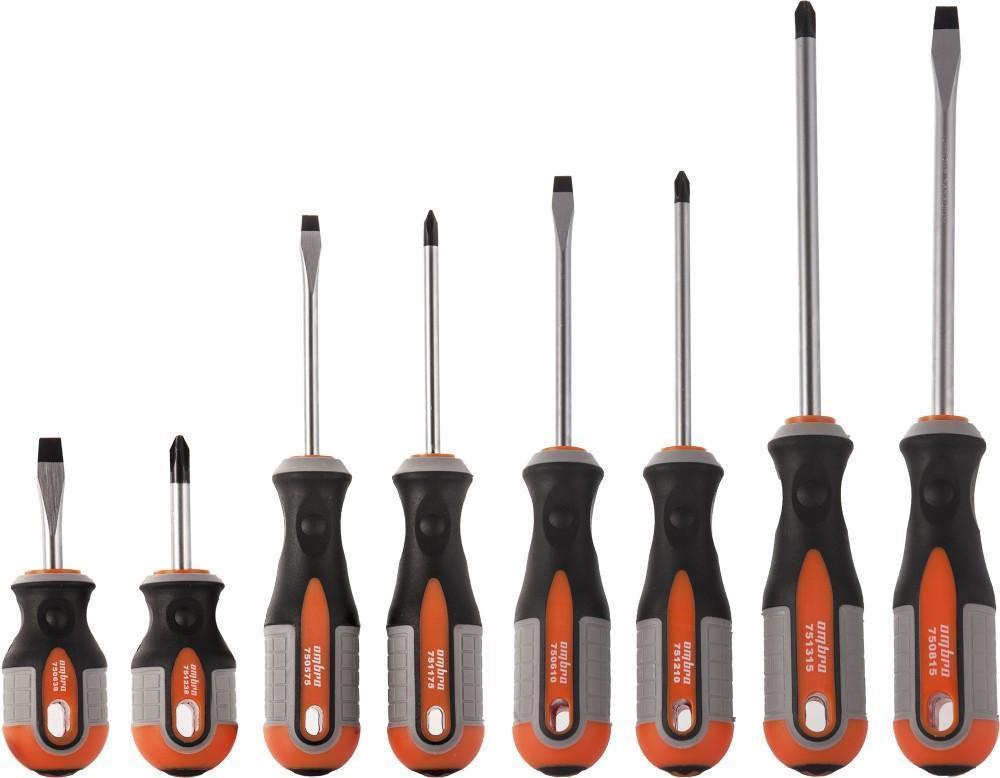 Набор отверток 8 пр. Ombra Round Grip 