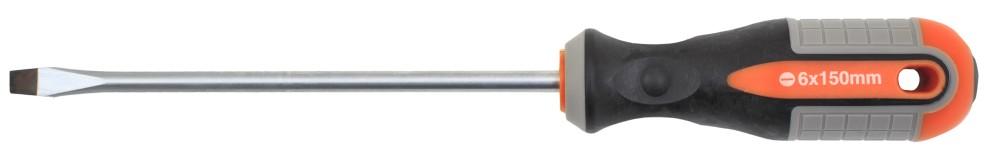 Отвертка шлицевая 6 x 150 мм round grip Ombra 