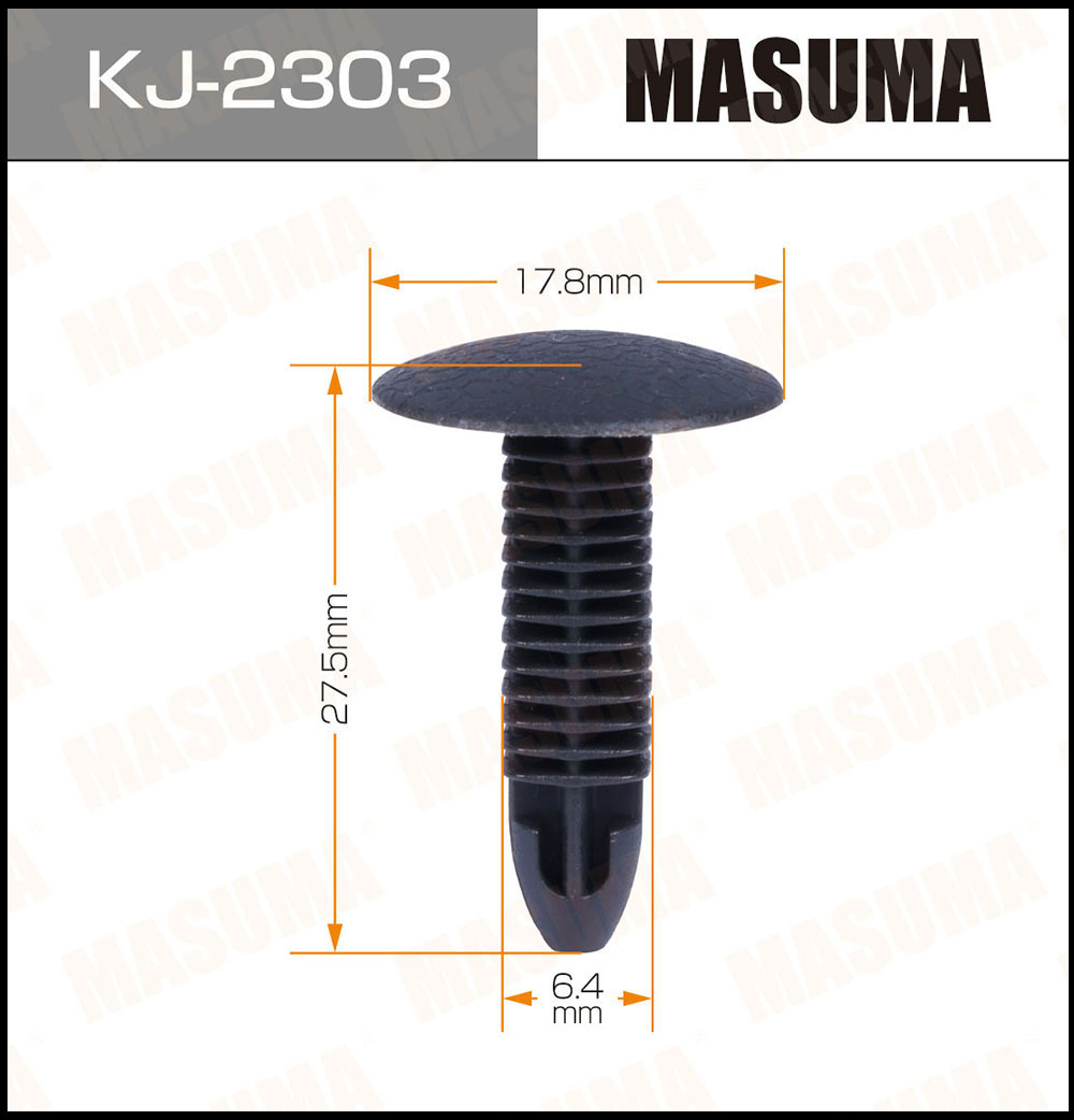 Клипса MASUMA KJ-2303 салонная черная