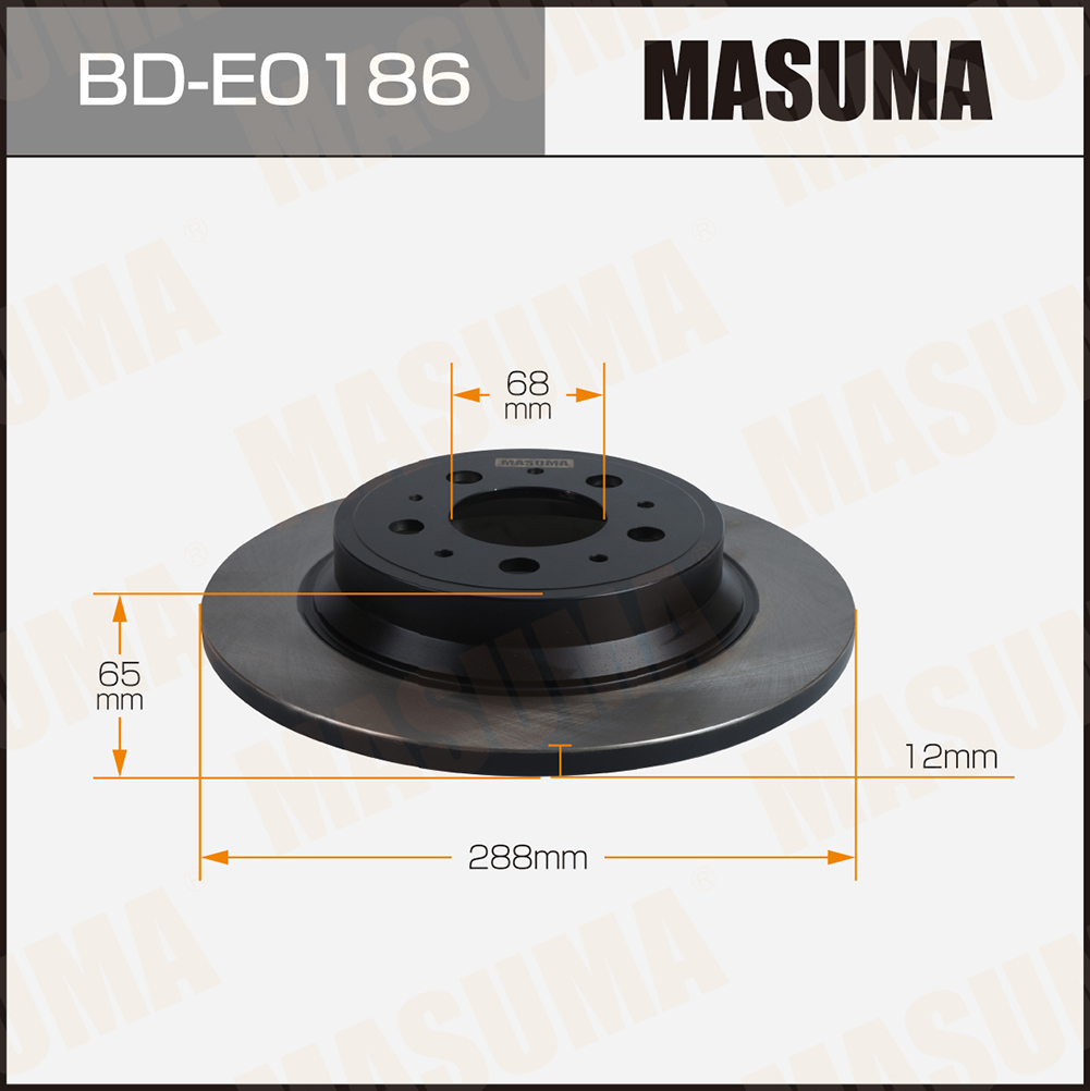 Диск тормозной Volvo V70 95-08 [уп2] задний Masuma