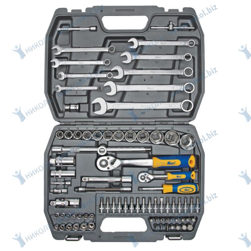 Набор инструмента KRAFT PRO 82 пр 1/2"-1/4" 6гр