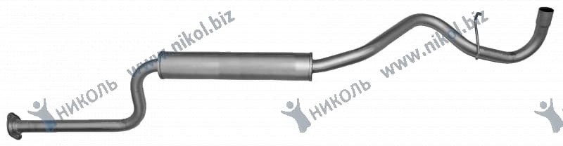 Резонатор ВАЗ 2123 евро 2 крепление 2 болта н/образца Автоглушитель*