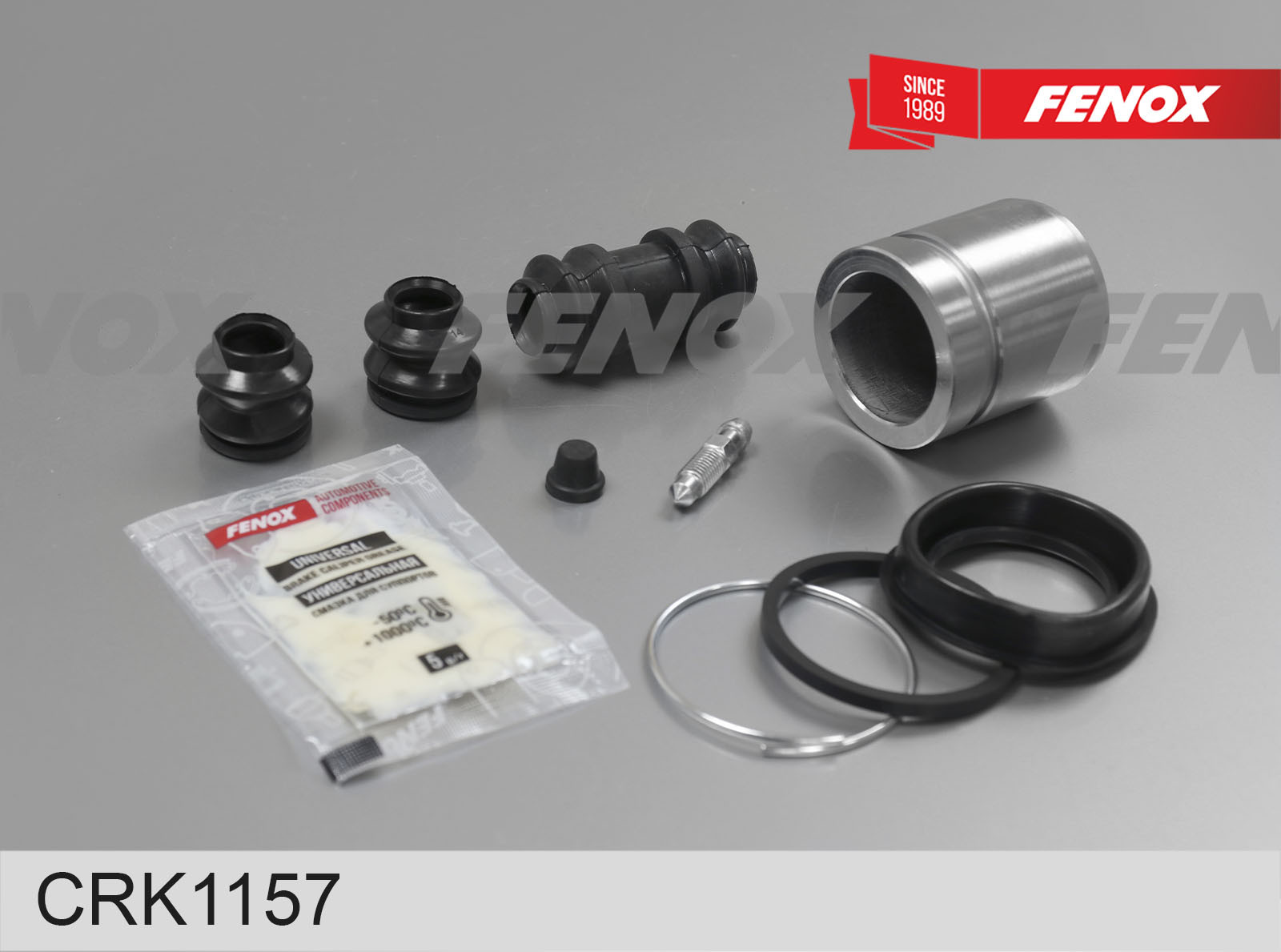 Ремкомплект суппорта Mitsubishi Pajero Sport 96-09, Pajero Sport III 15- заднего (D43mm, суппорт Sumitomo) (с поршнем) \ FENOX CRK1157