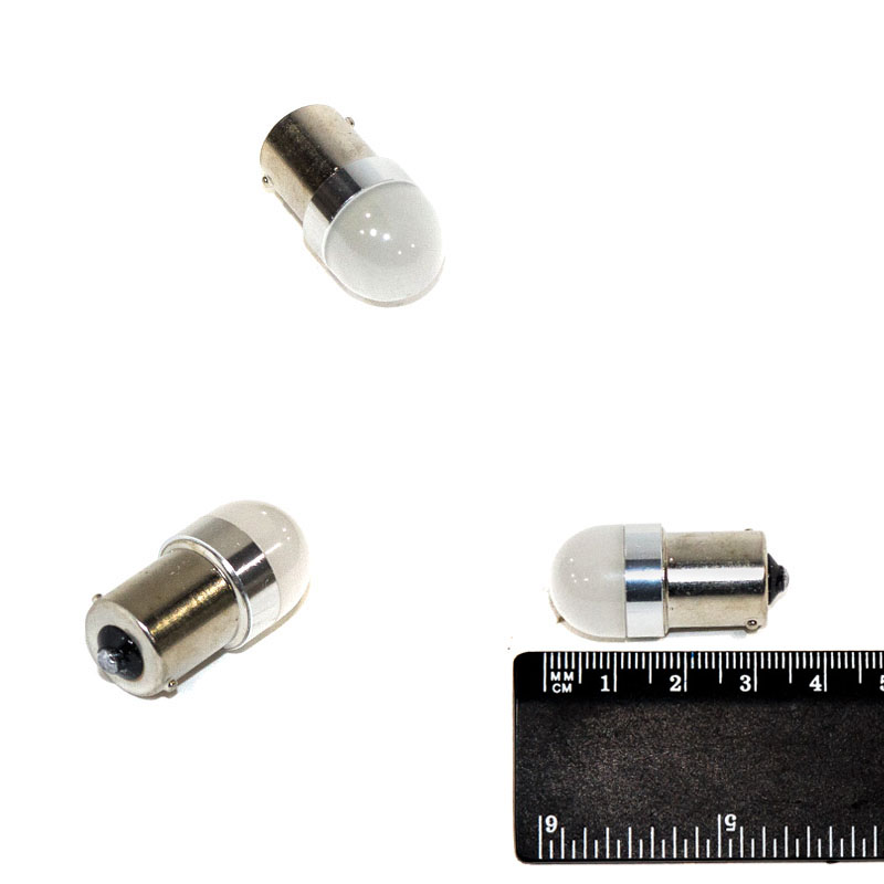 Лампа светодиод 12-21 (стоп, габарит) белая 4SMD (3030) NOVA-PRO/DINWARD в колбе (крат_уп_10шт)