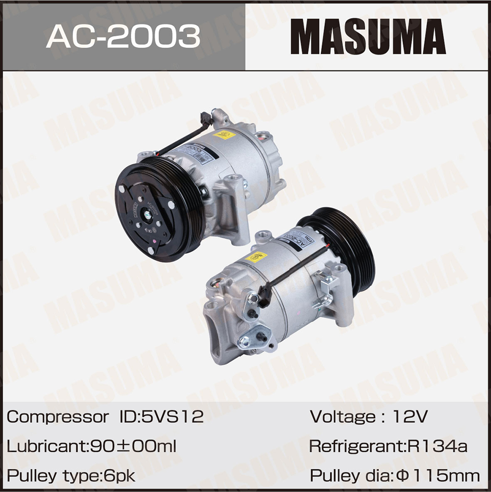 Компрессор кондиционера Nissan QASHQAI / J10E / MR20DE Masuma