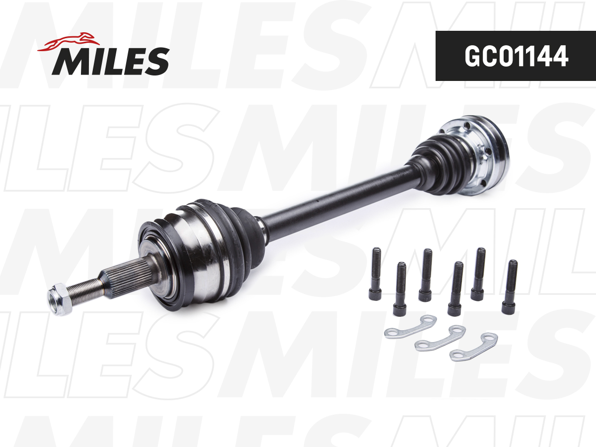 Привод MILES =304499 VW T5 1.9TDI-2.0 03- пер. лев.