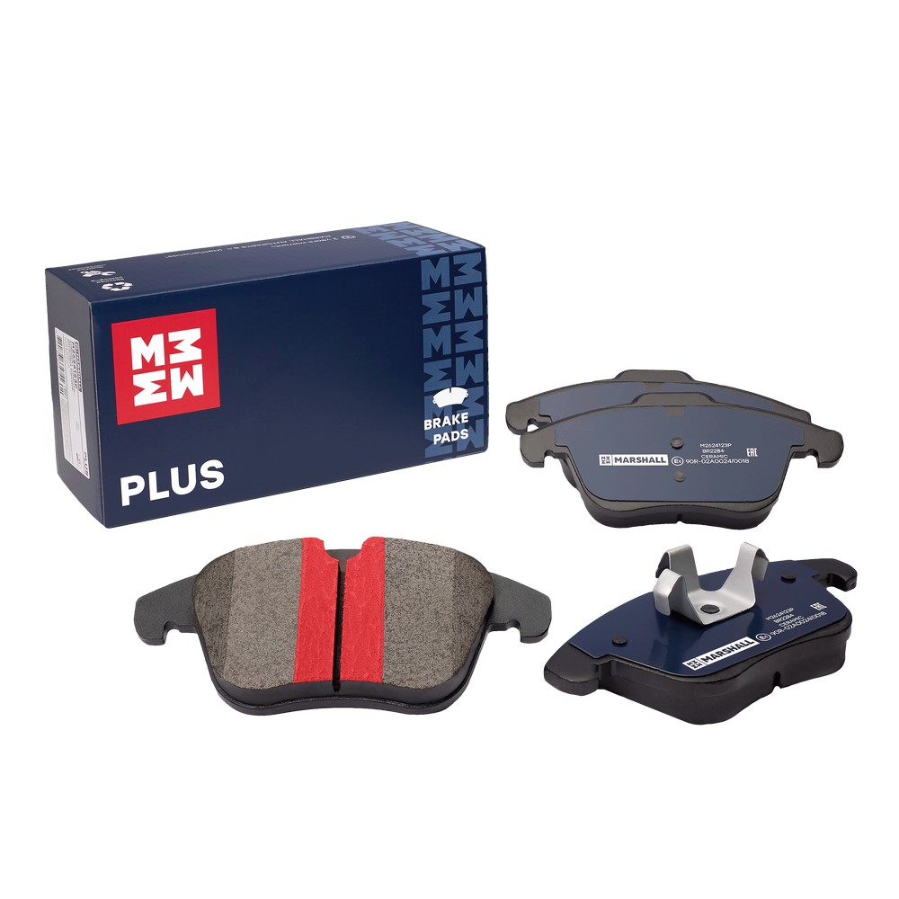 Колодки тормозные Ford Mondeo IV 07-; Volvo S60 II 10-, S80 II 06- передние Marshall PLUS