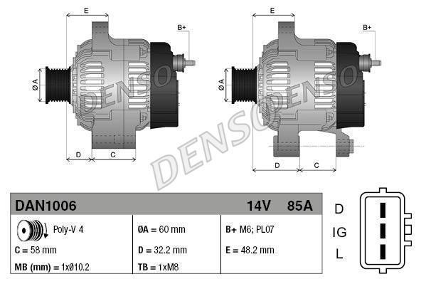 Генератор DENSO SUZUKI 31400-52D10