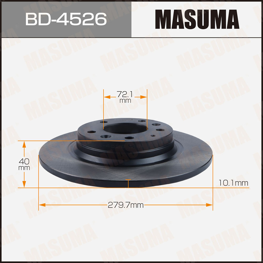 Диск тормозной Mazda ATENZA, Mazda 6 / GHEFP, GG1# [уп2] задний Masuma