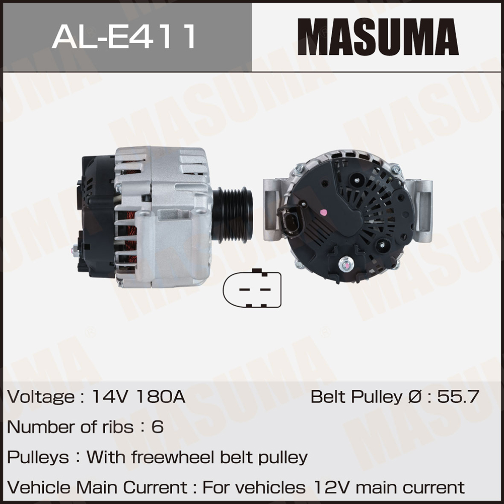 Генератор VAG / CJKA (14V/180A) Masuma