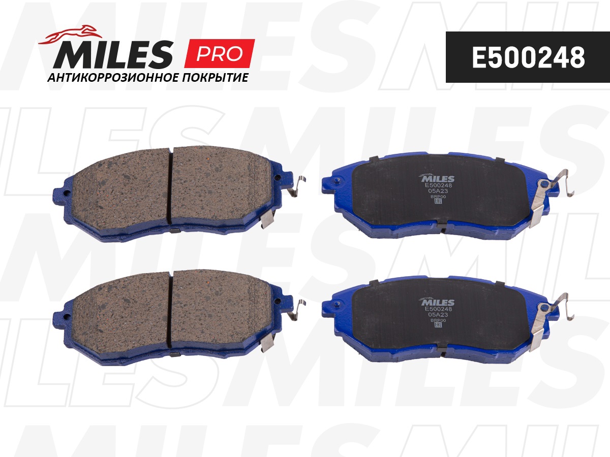 Колодки тормозные MILES E5 Ceramic SUBARU LEGACY/OUTBACK/TRIBECA 2.0-3.6 03- передние