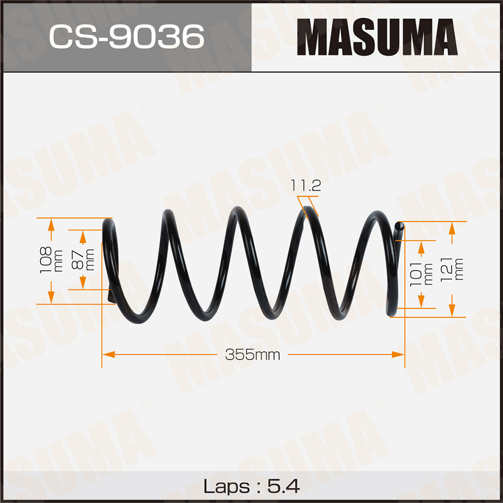 Пружина подвески Opel CORSA D 06-14 передняя Masuma