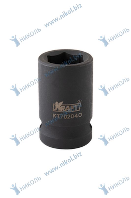 Головка ударная торцевая (1/2") 6-гр 15мм CrMo KRAFT