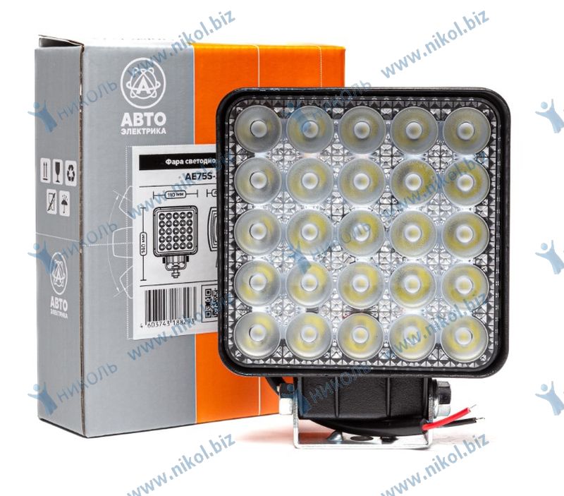 ФАРА ДОП-АЯ AE75S-25LED-42HC КВАДРАТНАЯ, НАПРАВЛЕН