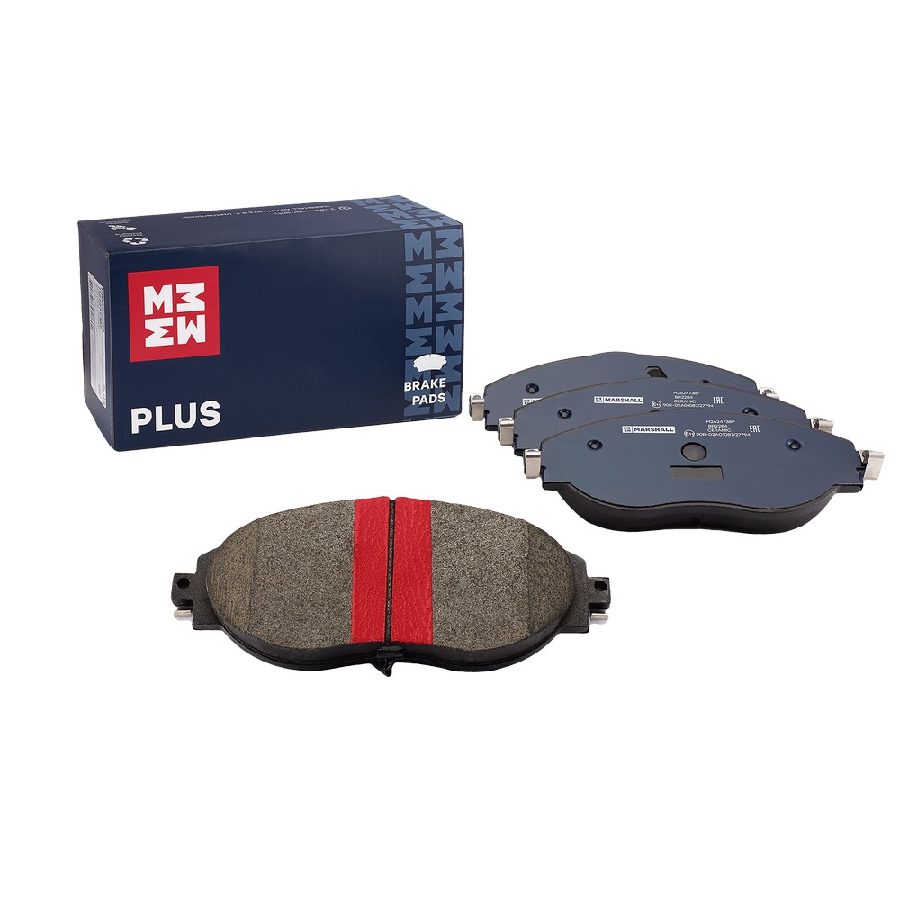 Колодки тормозные Skoda Octavia III (A7), IV (A8) 12-; VW Tiguan I, II 07- передние Marshall PLUS