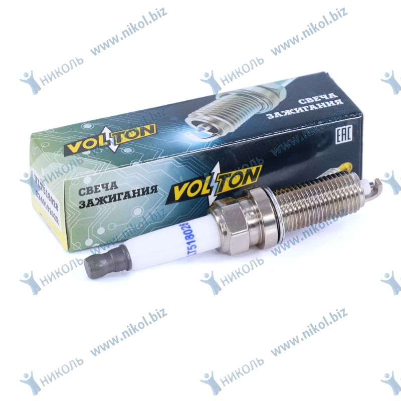 Свеча VOLTON Lada Granta FL, Largus (дв.11182), Vesta 1.6 (HR16), X-Ray 1.6 (H4M), Peugeot, Renault