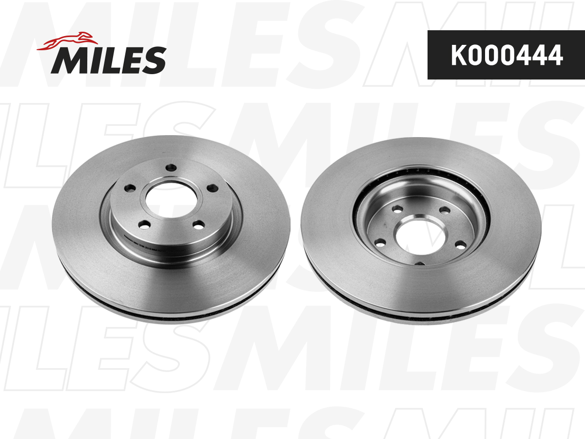 Диск тормозной Ford Focus II/III 04-; Volvo S40/V50 04-передний вентилируемый D=300 мм Miles