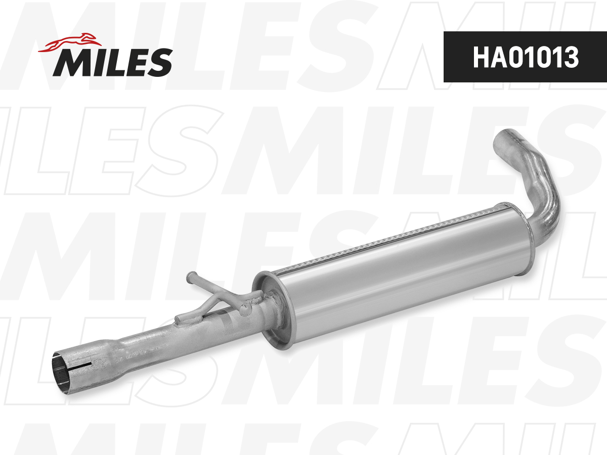 Глушитель MILES Резонатор AUDI A3/SKODA OCTAVIA/VW GOLF 1.4/1.6/1.9D 97-06