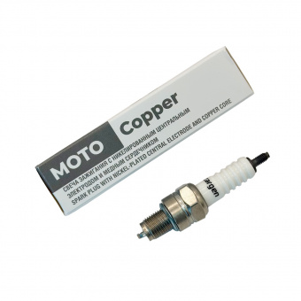 Свеча зажигания MotoCopper для бензопил, газонокосилок, триммеров, инструмента с бензиновым двигателем.