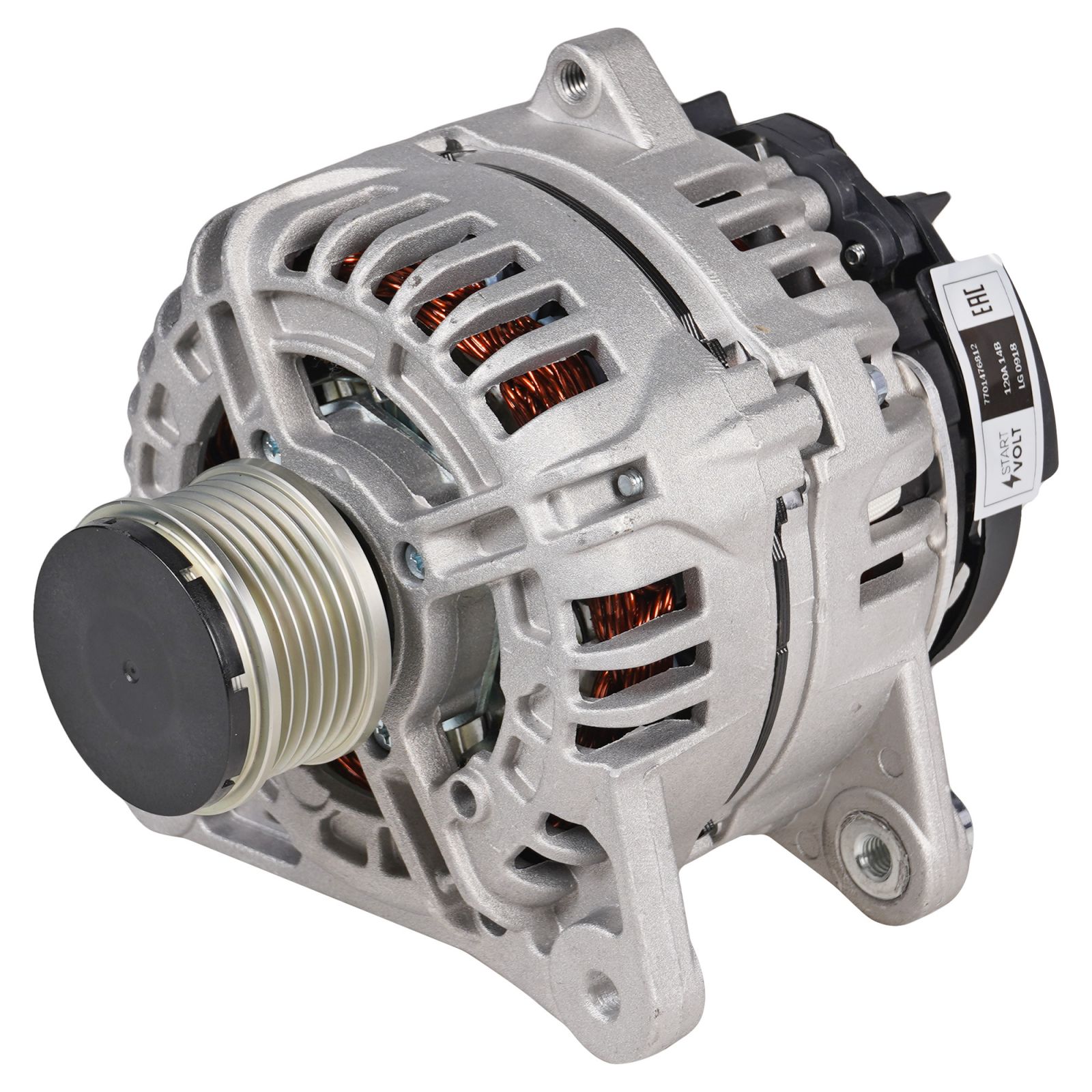 Генератор Renault Logan 07-, Duster 11- 1.6i 120A StartVolt