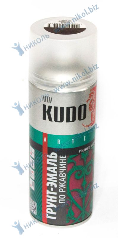 яяяГрунт аэроз для металла (по ржавчине) шоколад KUDO (520мл)