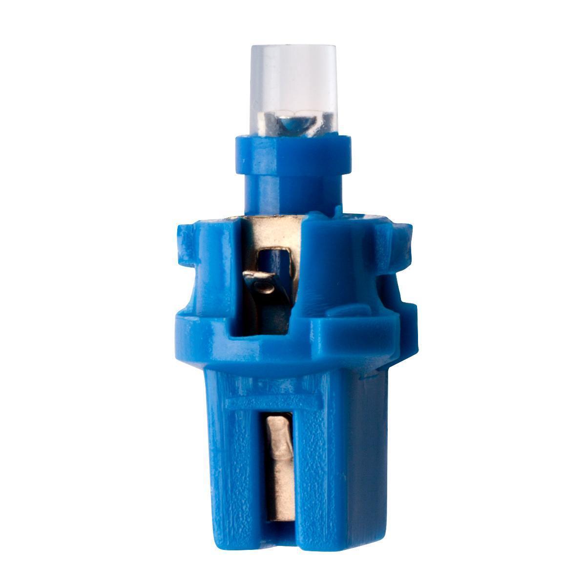 Лампа светодиодная 12V 1,2W с патроном синий 1 LED (приборная) 10 шт. Маяк